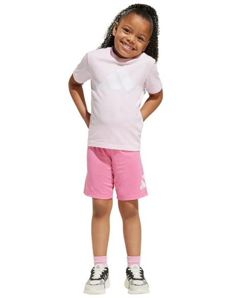 Adidas Essentials Tee Mädchen Set - Rosa/Fuchsia