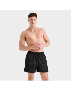 Costume da Bagno Uomo Nike Breaker Swoosh logo Link - Nero
