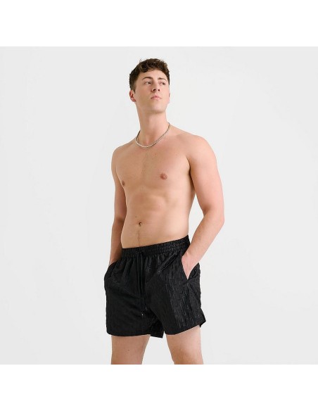 Nike Breaker Swoosh Logo Link Herren Badeanzug - Schwarz