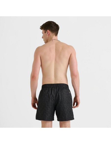 Nike Breaker Swoosh Logo Link Herren Badeanzug - Schwarz