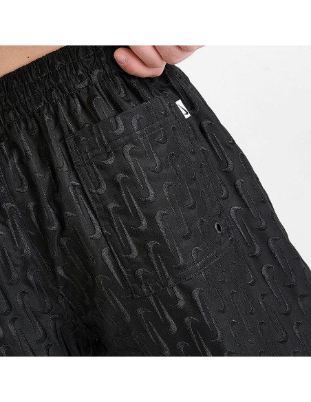 Nike Breaker Swoosh Logo Link Herren Badeanzug - Schwarz