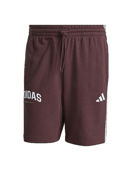 Short Adidas Essentials 3-Stripes pour homme - Bordeaux