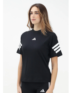 T-shirt Donna Adidas Future Icons 3-Stripes Tee - Nero