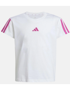 T-shirt Ragazza Adidas Essentials 3-Stripes - Bianco