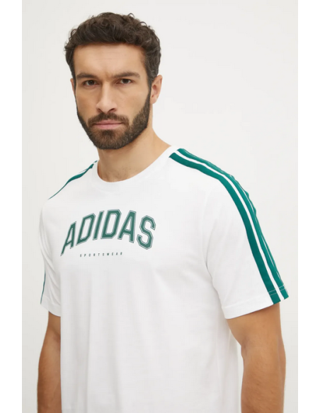 Adidas College Tee Herren T-Shirt - Weiß