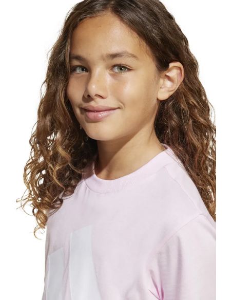 Adidas Essentials Tee Girls Set - Pink