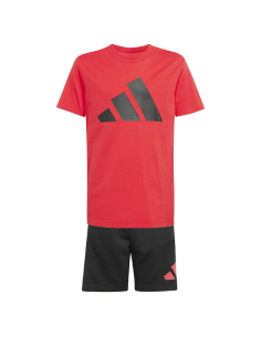 Adidas Essentials Tee Mädchen Set - Rot/Schwarz