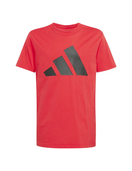 Adidas Essentials Tee Girls Set - Red/Black