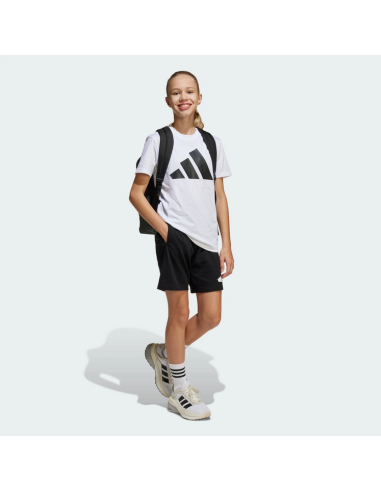 Adidas Essentials Tee Girls Set - White/Black