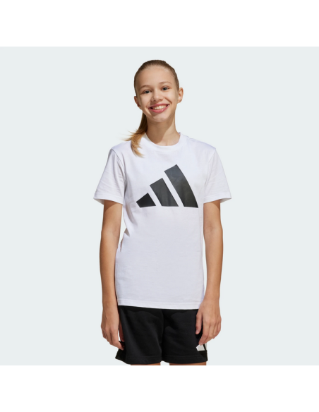 Adidas Essentials Tee Girls Set - White/Black