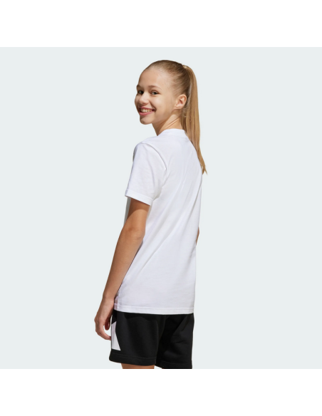 Adidas Essentials Tee Girls Set - White/Black