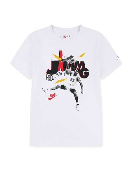 T-shirt Air Jordan JDB MJ Jamming pour garçon - Blanc