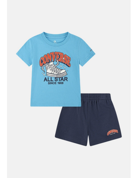 Tenue Converse CNVB TRAIL MIX FIT pour enfant - Bleu clair/Bleu