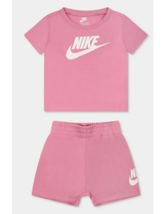 Completo Bambina Nike Club Tee - Rosa