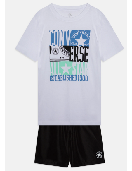 Tenue Converse Boxy Sneaker Garçon - Blanc/Noir