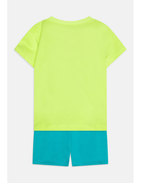 Conjunto de camiseta Nike Just Do It para niños - Verde/Azul