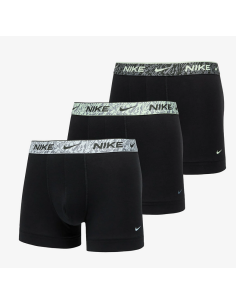 Drei Nike Everyday Cotton Stretch Boxershorts – Schwarz