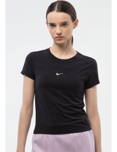 Nike Sportswear Damen T-Shirt mit kurzem Slim Fit - Schwarz