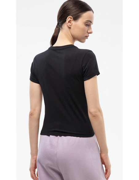 T-shirt Donna Nike Sportswear corta slim fit - Nero