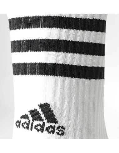 Drei Paar gepolsterte Adidas 3-Streifen-Socken...