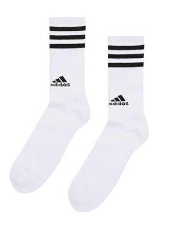 Three Pairs of Adidas 3-Stripes Cushioned Socks...