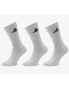 Tre Paia di Calze Adidas Cushioned - Bianco