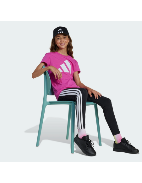 Adidas Big Logo Mädchen T-Shirt - Fuchsia