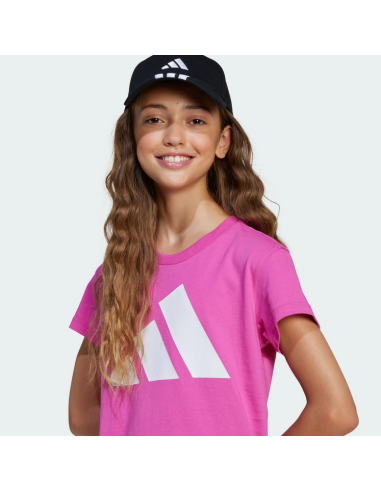Adidas Big Logo Mädchen T-Shirt - Fuchsia