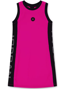 Vestito Ragazza Jordan "She Takes Flight" - Fucsia/Nero