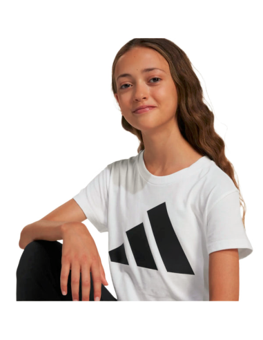 Camiseta Adidas Big Logo para niña - Blanco