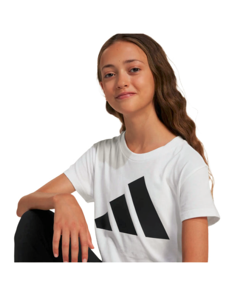 Adidas Big Logo Mädchen T-Shirt - Weiß