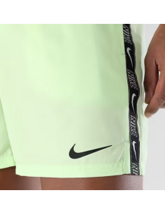 Costume da Bagno Uomo Nike Logo Tape - Verde Fluo 2