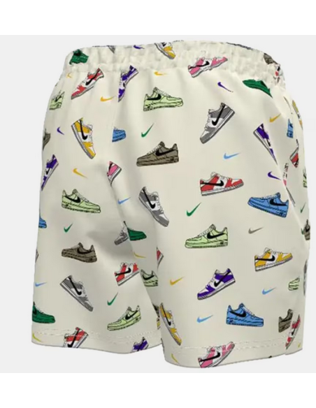 Nike 5 Volley Multi Print Herren Badeanzug - Beige