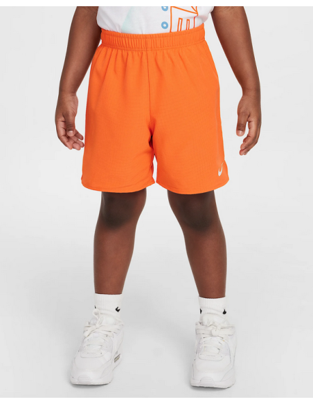 Completo Bambino Nike Rhythm Tee set - Bianco/Arancio