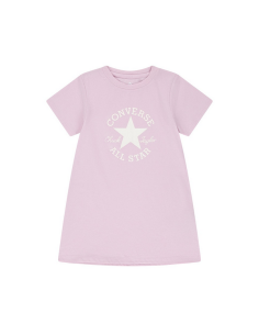 Vestito Ragazza Converse Emblema Chuck - Rosa