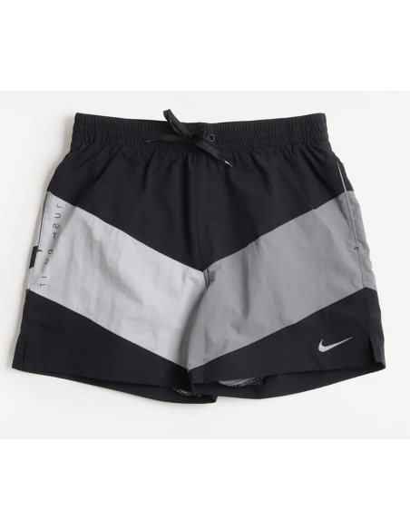Nike Multi Logo 5 Volley Men's Swimsuit - Black/Grey