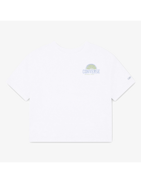 Camiseta Muchacha Converse CNVG FRONT BACK FRUIT BOXY TEE - Blanco