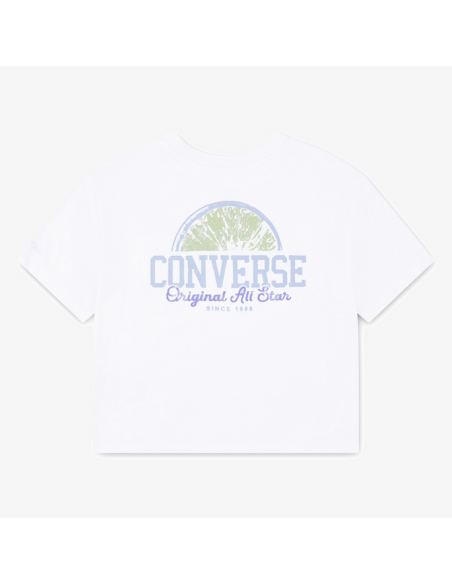 Camiseta Muchacha Converse CNVG FRONT BACK FRUIT BOXY TEE - Blanco