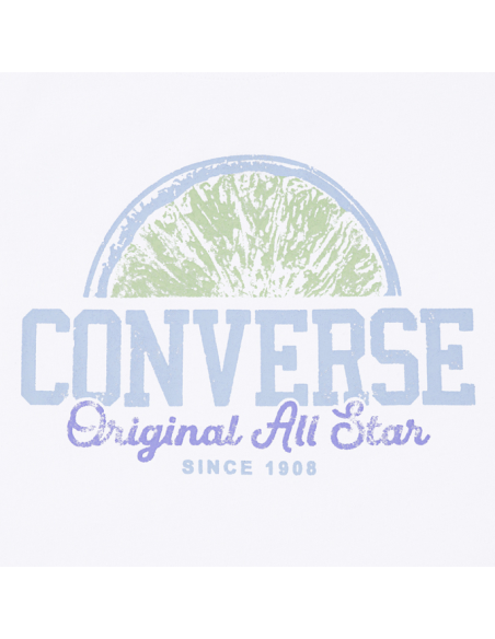 Camiseta Muchacha Converse CNVG FRONT BACK FRUIT BOXY TEE - Blanco