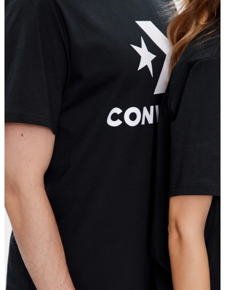 Converse Boosted Star Chevron Unisex T-Shirt - Schwarz