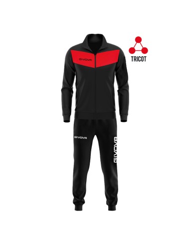 TRACKSUIT GIVOVA VISA BLACK / RED