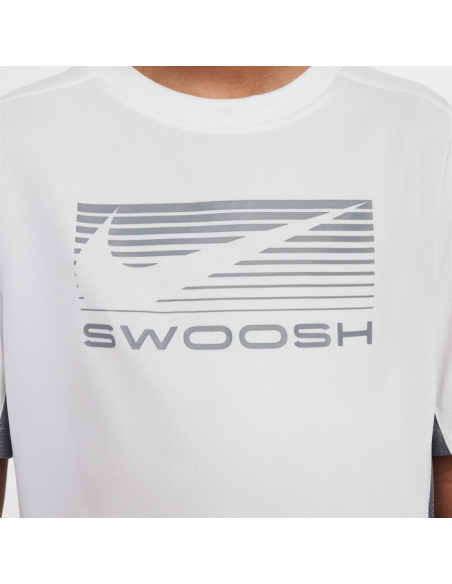 T-shirt Ragazzo Nike Swoosh Dri-Fit - Bianco