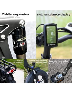 Bicicletta elettrica pieghevole Engwe ENGINE X 250W -... 2