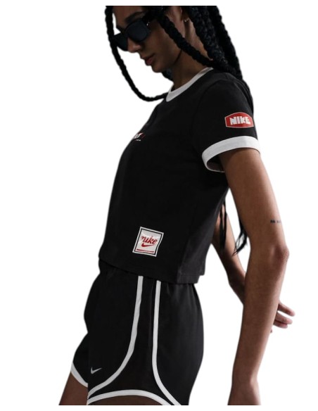 T-shirt Donna Nike Sportswear Club - Nero