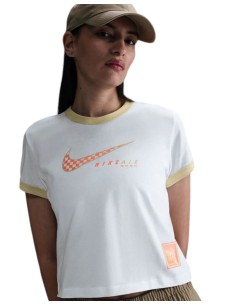 T-shirt Donna Nike Sportswear Club - Bianco