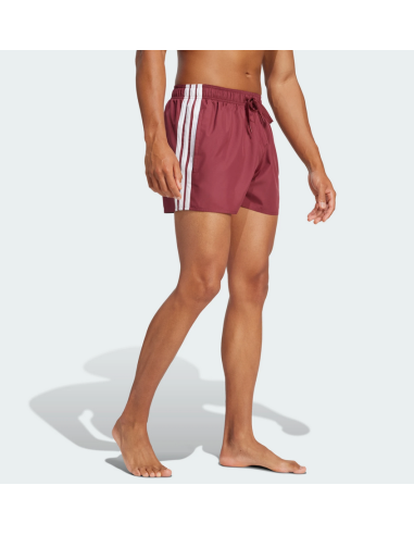 Adidas 3-Streifen Herren Badeanzug - Bordeaux
