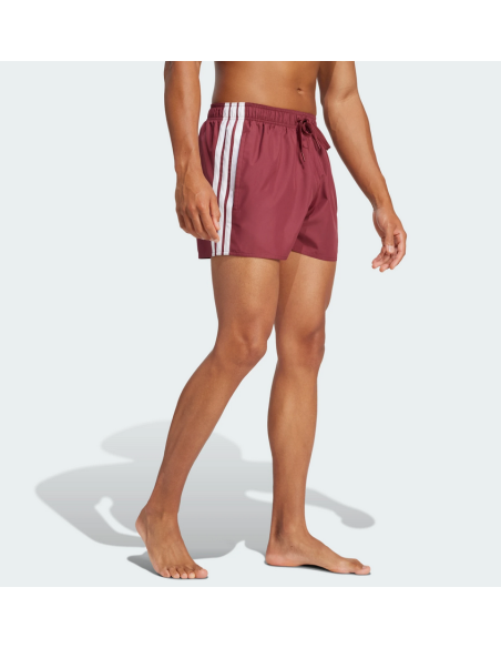 Maillot de bain Adidas 3-Stripes pour Hommes - Bordeaux