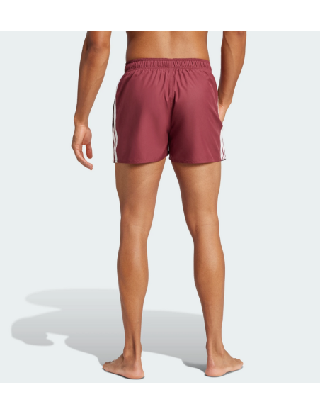 Maillot de bain Adidas 3-Stripes pour Hommes - Bordeaux
