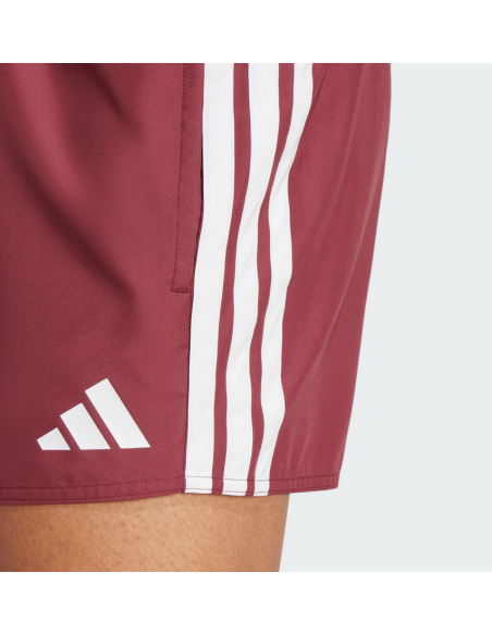 Maillot de bain Adidas 3-Stripes pour Hommes - Bordeaux