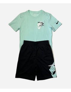Completo Ragazzo Nike Icon Duo Set - Verde/Nero